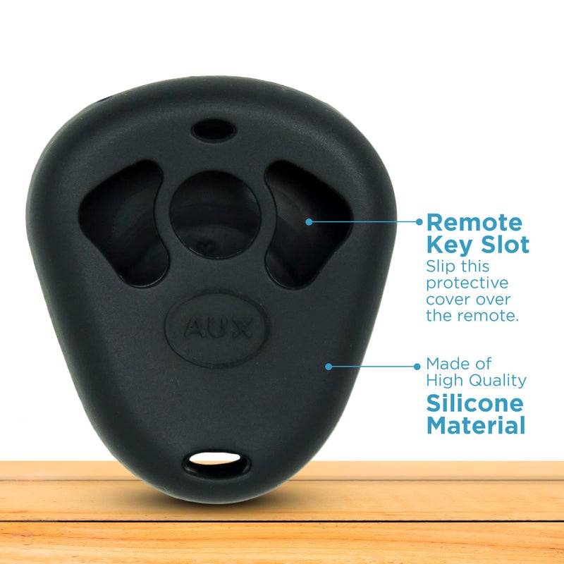 Keyless2Go غطاء سيليكون بديل Keyless2Go لحماية جهاز التحكم عن بعد Viper Python 474T - أسود - Image 5